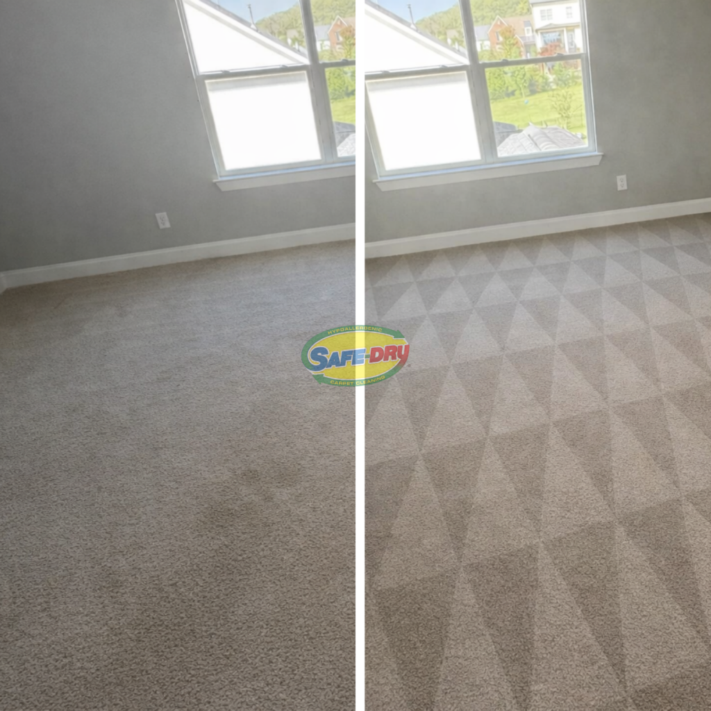 Before and After Carpet Cleaning