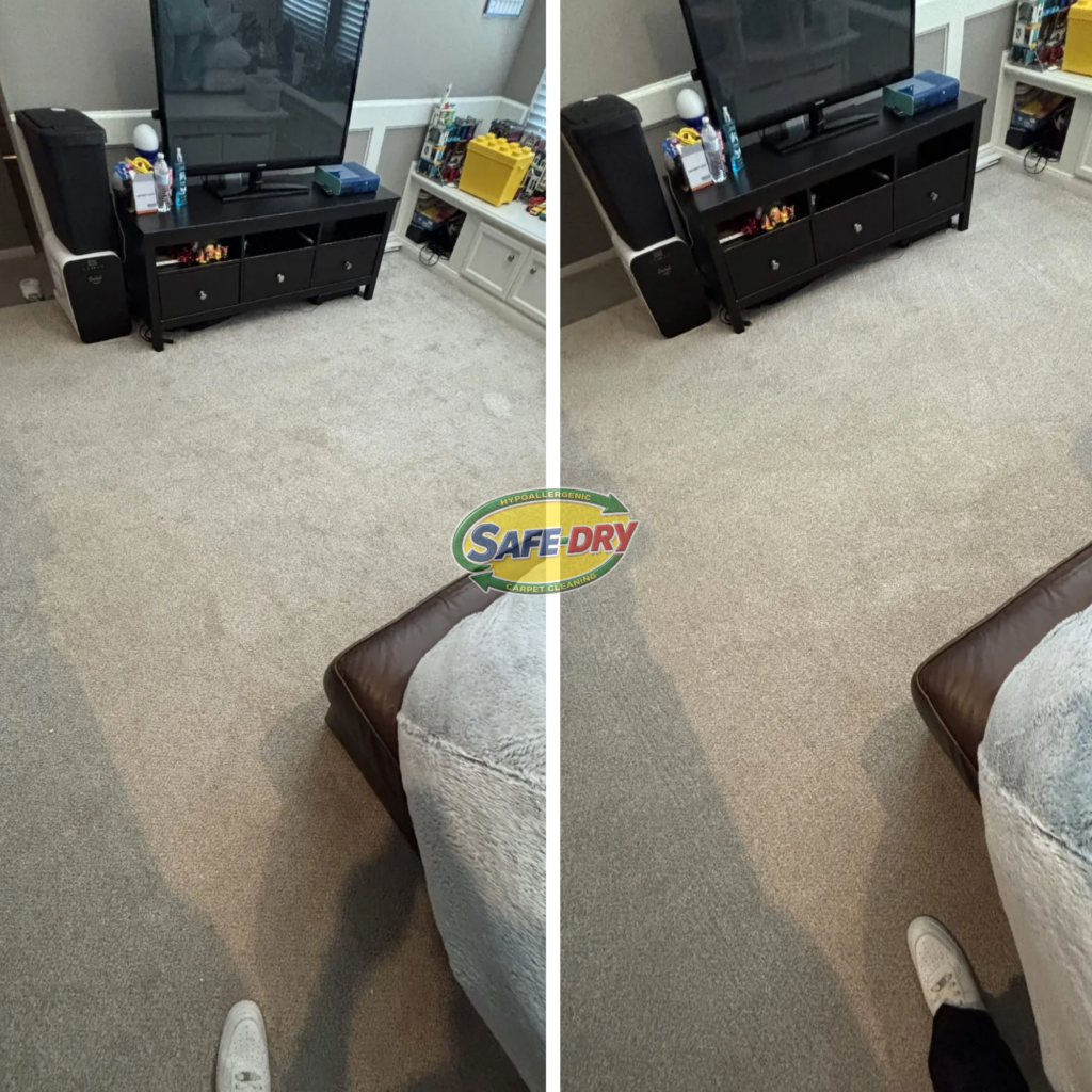 Before and After Carpet Cleaning
